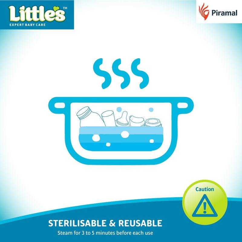 Little's Poly Maxi Feeding Bottle 720ml (Pack of 3, Blue) - Image 8