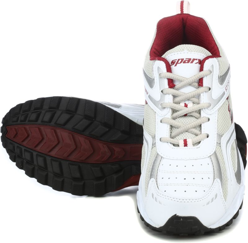Sparx SM 171 Running Shoes for Men (White, Maroon, Size 7) - Image 7