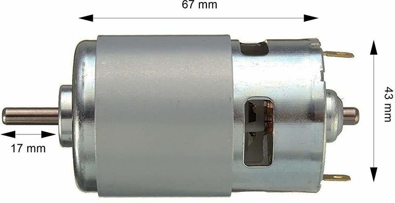 samest RS-775 DC 12V-24V High Speed Motor 3500RPM - Image 3