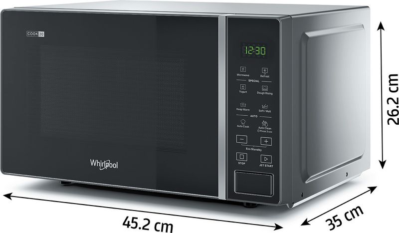 Whirlpool 20 L 18 Auto Cook Recipes, Feather Touch Membrane Solo Microwave Oven (MAGICOOK PRO 20SE black, Black) - Image 6