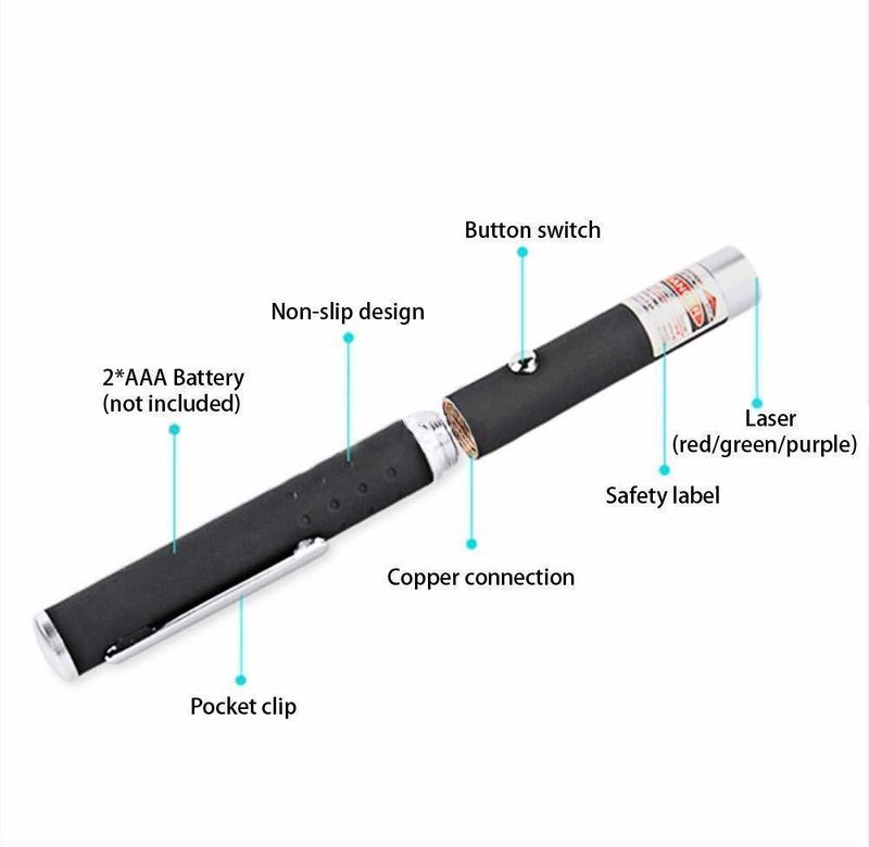 NH WORLD Green Multipurpose Laser Light Purabelle Disco Pointer Pen Beam with Adjustable Antena Cap to Change Project Design for Presentation(532 NM) (532 nm, GRAAN) - Image 3