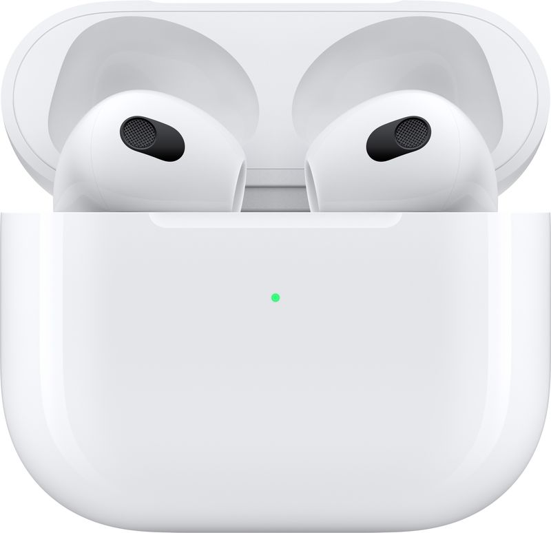Apple AirPods (3rd generation) with Lightning Charging Case Bluetooth Headset (White, True Wireless) - Image 6