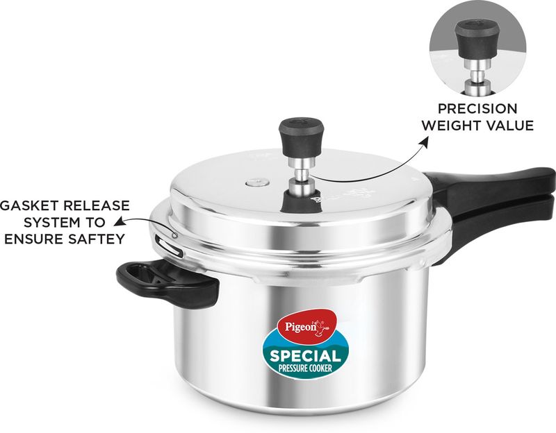 Pigeon SPECIAL 5 L Induction Bottom Pressure Cooker (Aluminium) - Image 7