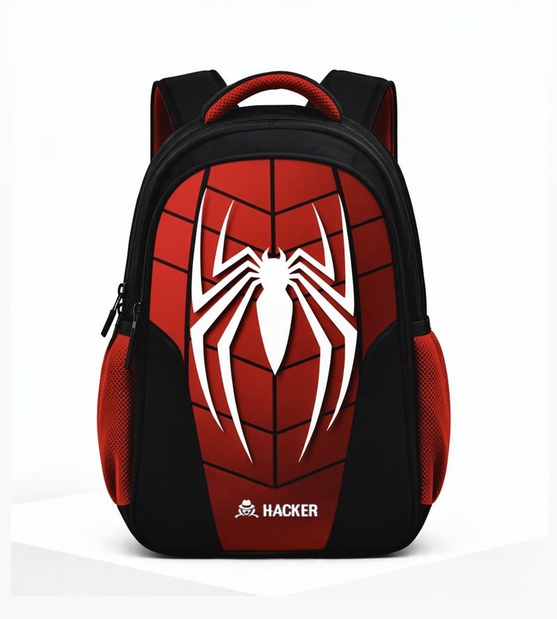 Hacker Large 32L Spider Laptop Backpack Multicolor - Image 4