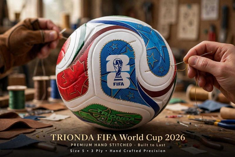 VIGORIX Champion FIFA 2026 Style Size 5 Hand Stitched PVC Football Football - Size: 5 (Standard, Pack of 1, Multicolor) - Image 6