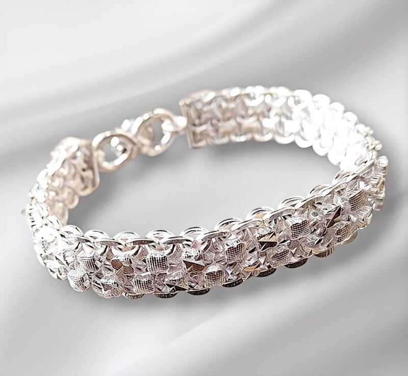 be in trend Metal, Alloy Silver Bracelet - Image 6