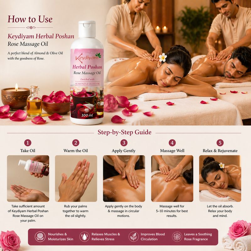 keydiyam Sexy Massage oil Your New Spa-Day Essential â Pink, Pure, and Pampering (100 ml) (100 ml) - Image 7