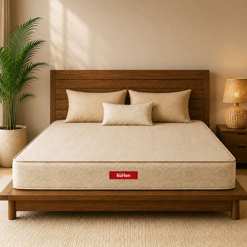 KURLON Dual Comfort, Reversible Soft & Firm Sides, Spine Support, Anti-Microbial 5 inch Single High Resilience (HR) Foam Mattress (L x W: 72 inch x 36 inch) - Image 3