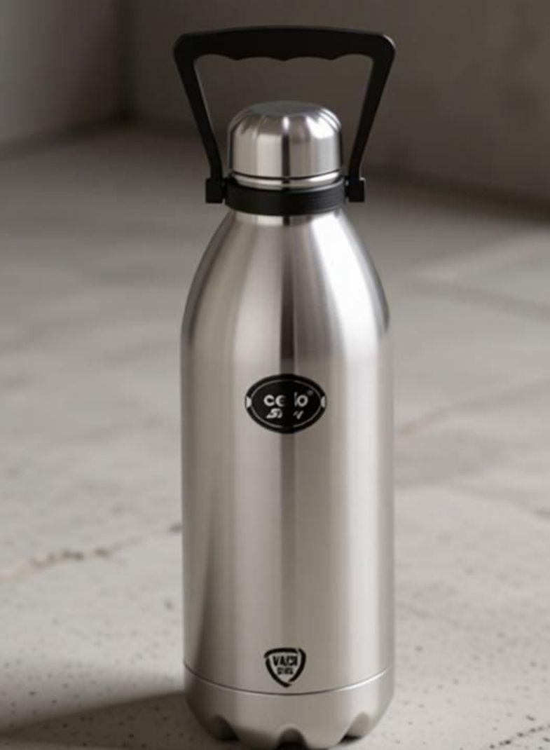 cello 24 hr hot and cold swift 2000 ml Steel Flask (Pack of 1, Silver) - Image 8