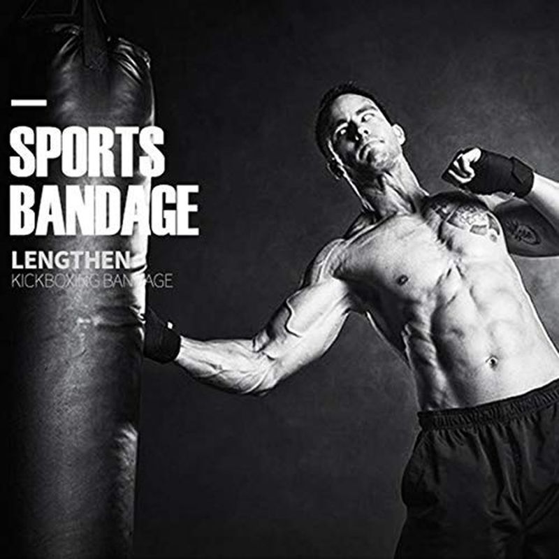 GymWar Professional Boxing Hand Wrap & Hand Bandage Boxing Hand Wrap (Black, 113 inch) - Image 8