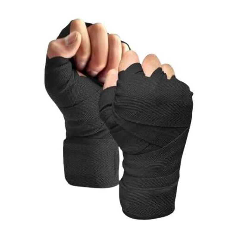 GymWar Professional Boxing Hand Wrap & Hand Bandage Boxing Hand Wrap (Black, 113 inch) - Image 5