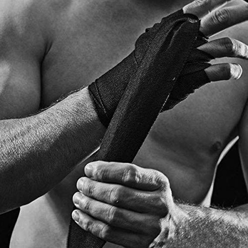 GymWar Professional Boxing Hand Wrap & Hand Bandage Boxing Hand Wrap (Black, 113 inch) - Image 7