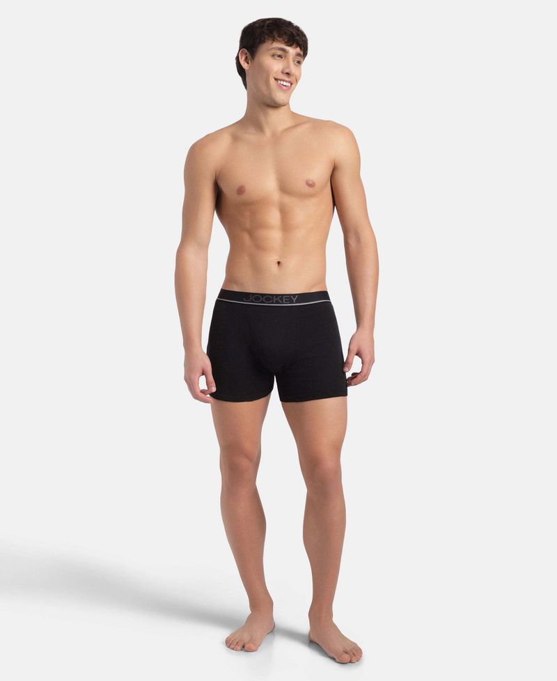 JOCKEY 8009 Super Combed Cotton Rib Solid Men Trunk - Image 8
