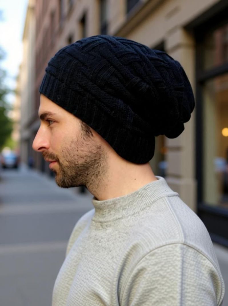 Trendsetterz Embroidered, Self Design, Solid Beanie - Image 6