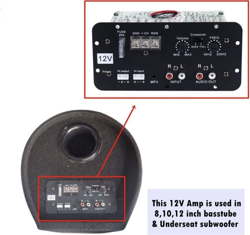Voeux AMP Board 150W Mono Class AB Car Amplifier for Basstube & Speakers Mono Class AB Car Amplifier - Image 7