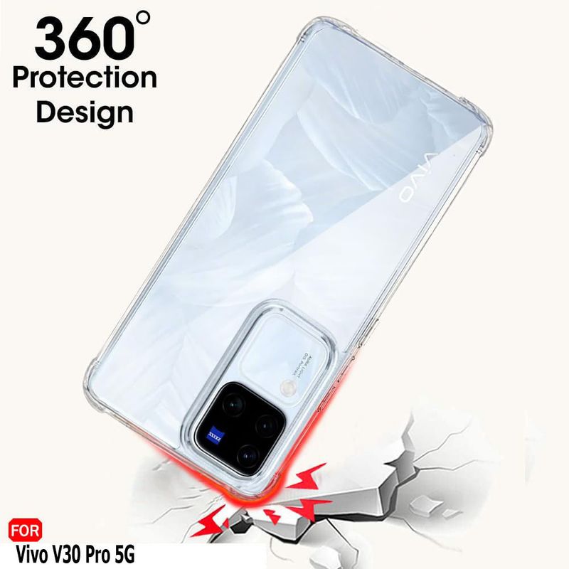 JASH Back Cover for Vivo V30 Pro 5G (White, Shock Proof, Silicon, Pack of: 1) - Image 7