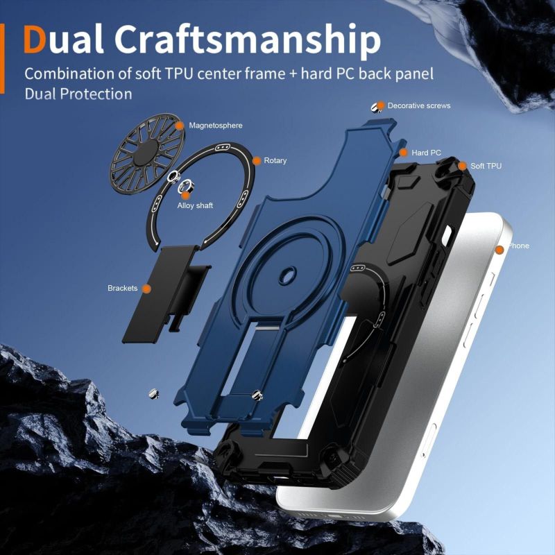 Flipkart SmartBuy Back Cover for Apple iPhone 15 (Blue, Rugged Armor, Polycarbonate, Pack of: 1) - Image 8