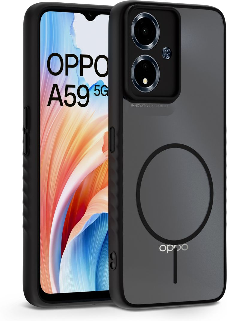KartV Back Cover for Oppo A59 5G (Black) - Image 3