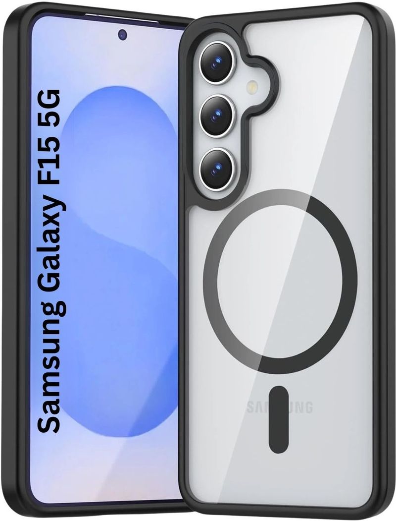 KWINE CASE Back Cover for Samsung Galaxy F15 5G (Transparent, Magsafe) - Image 3