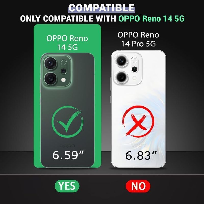Zobrix Back Cover for OPPO Reno14 5G (Transparent, Magsafe) - Image 6