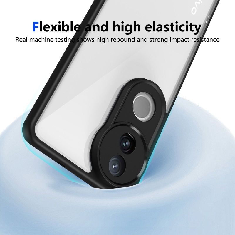 Cover Alive Back Cover for Vivo T4R 5G (Black, Transparent) - Image 7