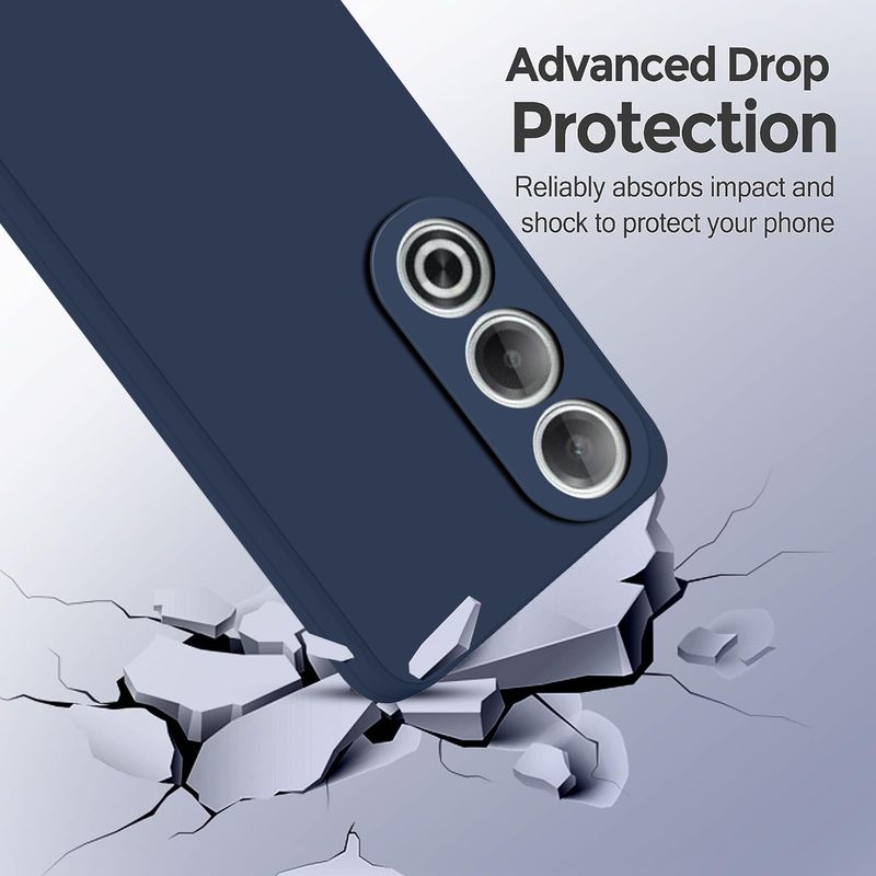Innovex Back Cover for Oppo K12X 5G Soft Silicone Shockproof, Flexible, Slim & Protective Case (Blue, Camera Bump Protector, Silicon, Pack of: 1) - Image 5