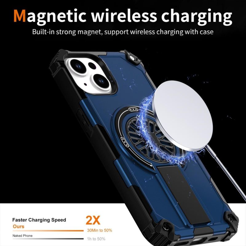 Flipkart SmartBuy Back Cover for Apple iPhone 15 (Blue, Rugged Armor, Polycarbonate, Pack of: 1) - Image 6