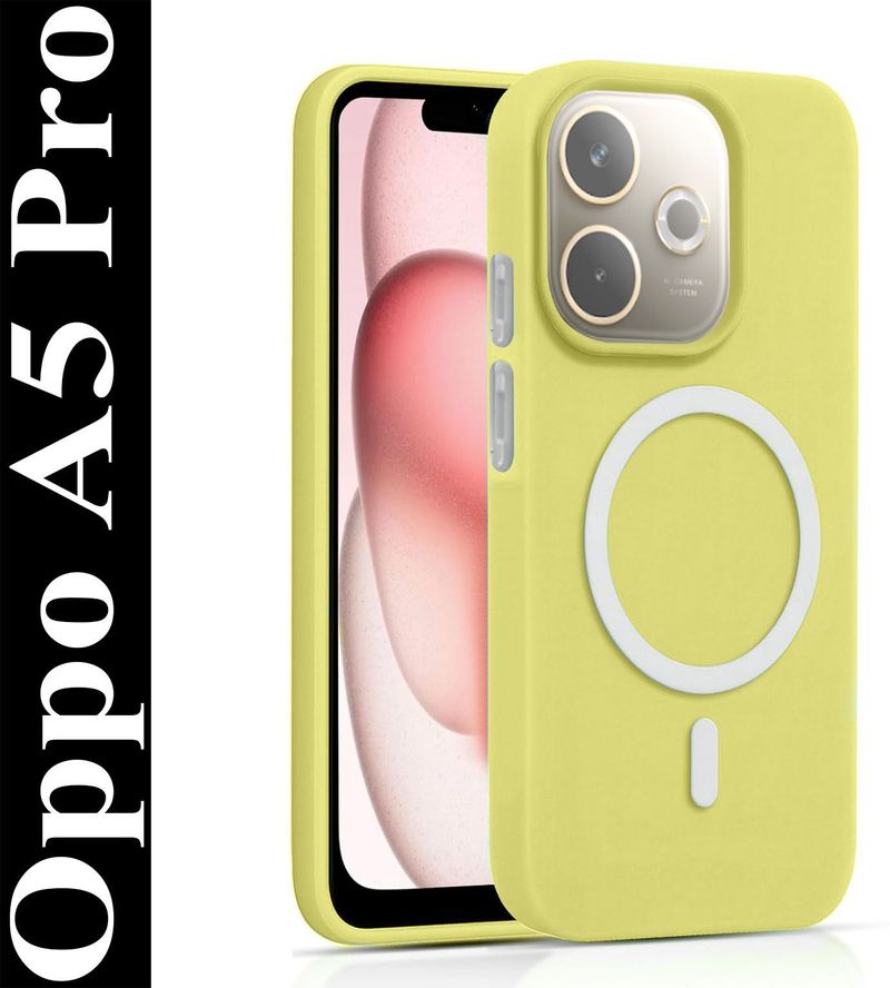 Luxecase Back Cover for OPPO A5 Pro 5G (Yellow, Shock Proof, Polycarbonate, Pack of: 1) - Image 6