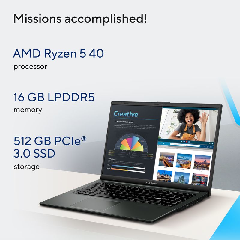 ASUS Vivobook Go 15 (2026) Ryzen 5 16GB 512GB Black - Image 5