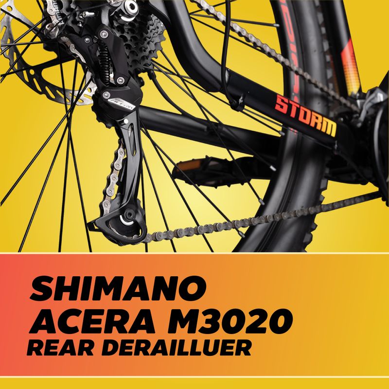 CRADIAC STORM DOMINUS 24 Speed Mountain Cycle 29T Black - Image 8
