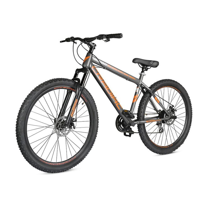 CRADIAC SQUAD 21 SPEED|FRONT SUSPENSION|DUAL DISC BRAKE|shimano gears 29 T (inch) Mountain Cycle (21 Gear, Grey, Orange, Only Front Suspension) - Image 5