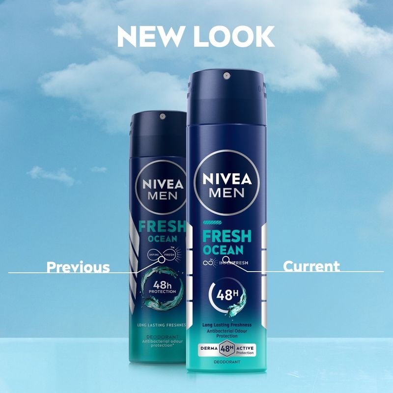Nivea Men Fresh Ocean Deodorant Spray 150ml - Image 6