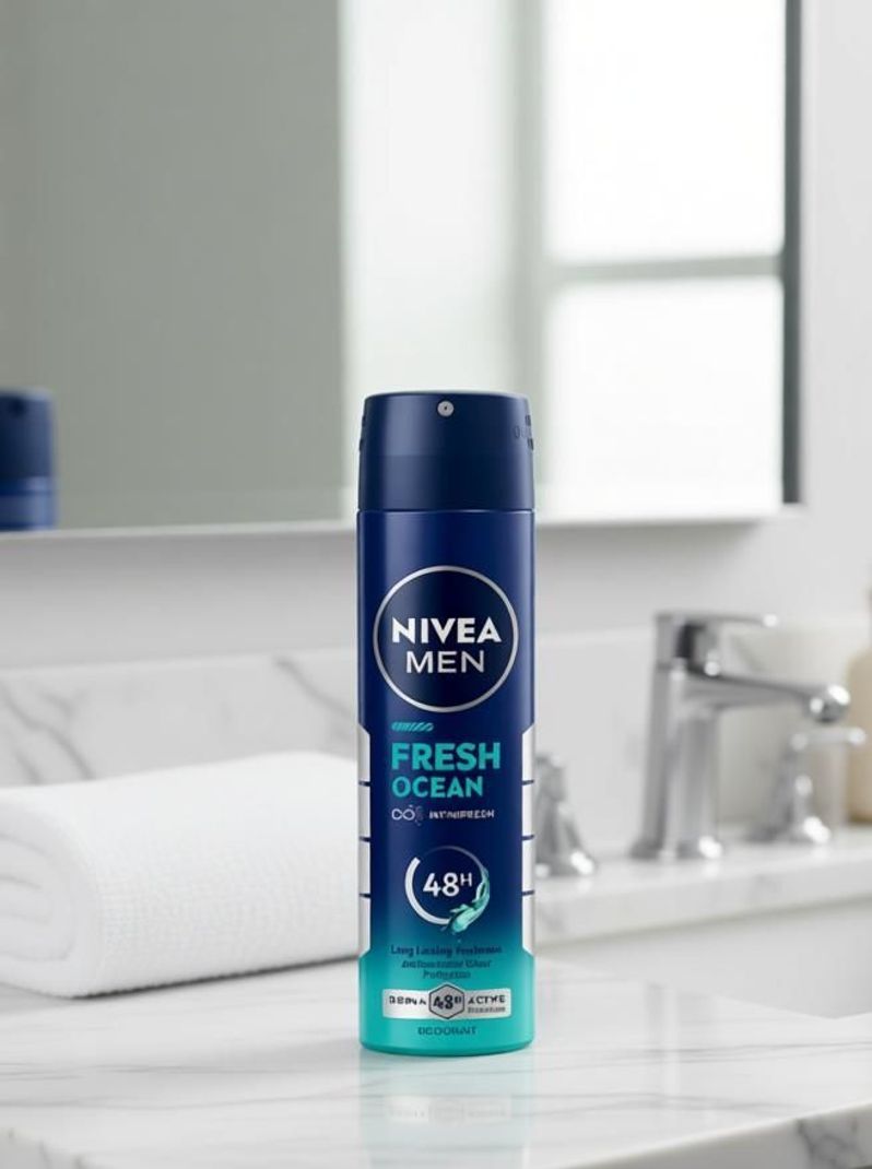 Nivea Men Fresh Ocean Deodorant Spray 150ml - Image 4