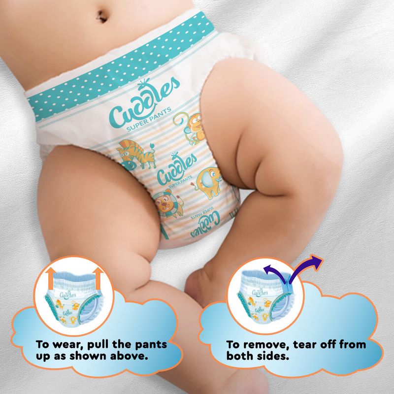 Cuddles - Super Pants 2X Softer Super Dry (Pack of 2) Pant Diapers - M (144 Pieces) - Image 5