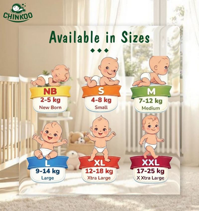 CHINKOO Extra Large Pull-up Diapers XL (50 Pieces) 18 kg - Image 7