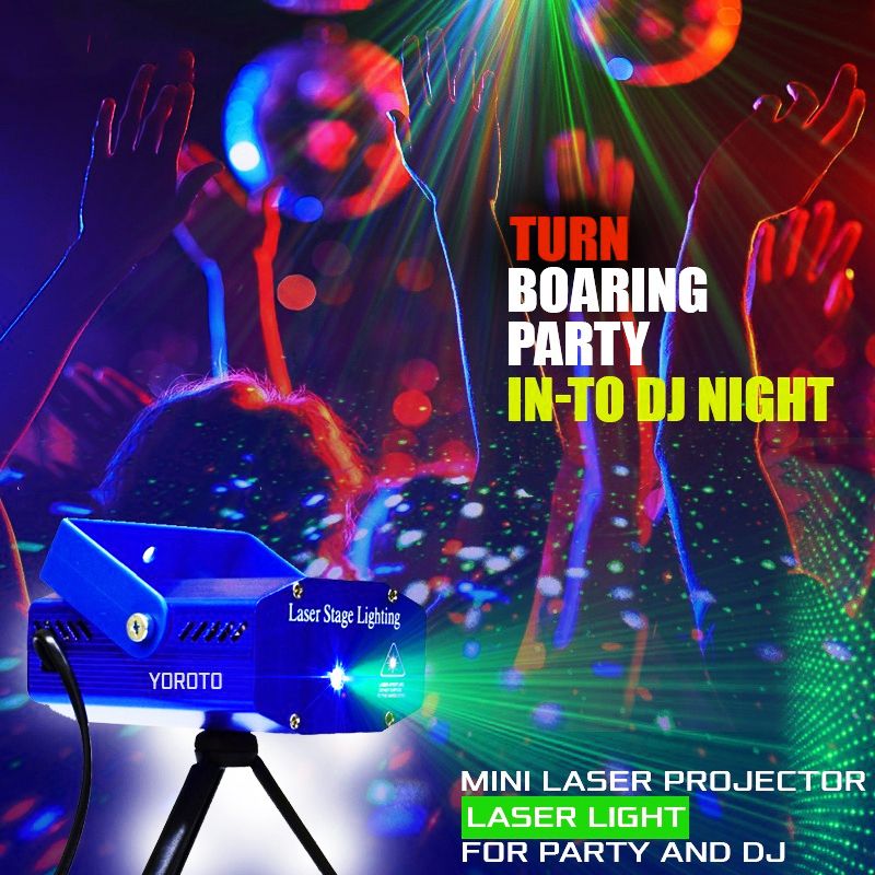 BeerTech Mini Laser Projector Stage Lighting (10 cm) - Image 4