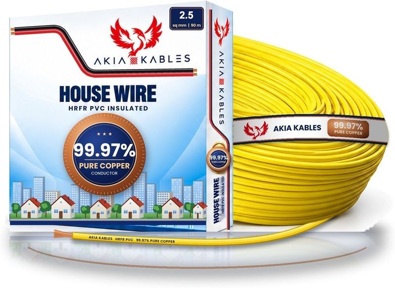 AKIA KABLES 2.5 sq/mm Wire 90m Yellow - Image 3