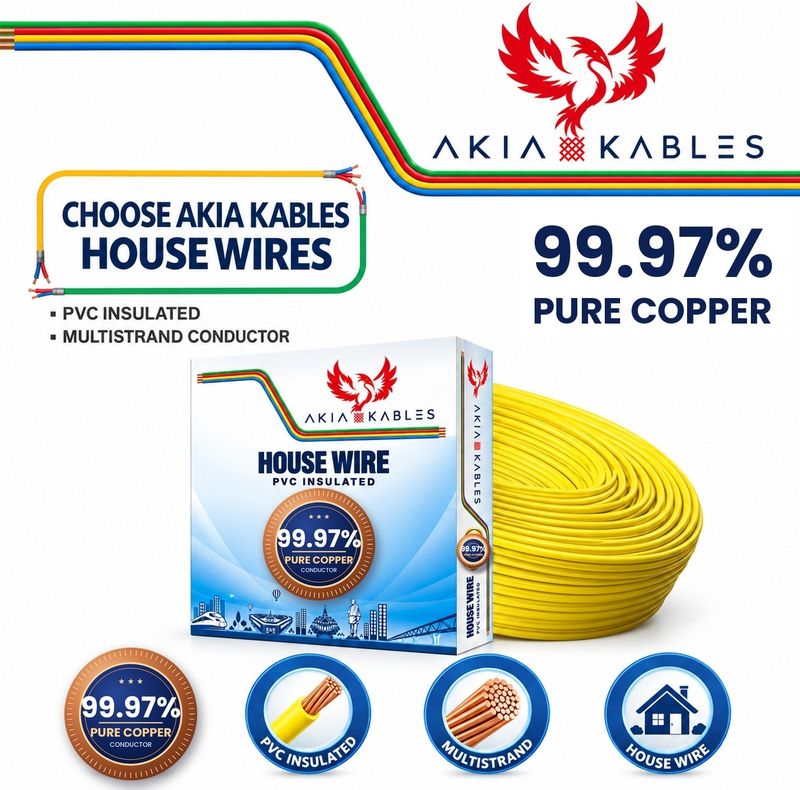 AKIA KABLES 2.5 sq/mm Wire 90m Yellow - Image 5