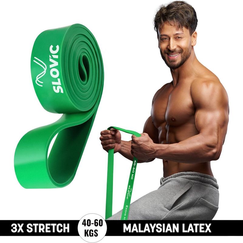 SLOVIC Home & Gym Fitness Band, Green, Pack of 1 - Image 5
