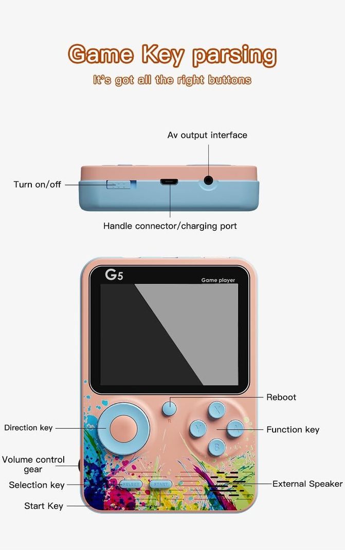 G5 500 in 1 Retro Game Box Only for 1Player Handheld Classical Limited Edition_4 5th Anniversary Edition (Code in the Box - for PC) - Image 4