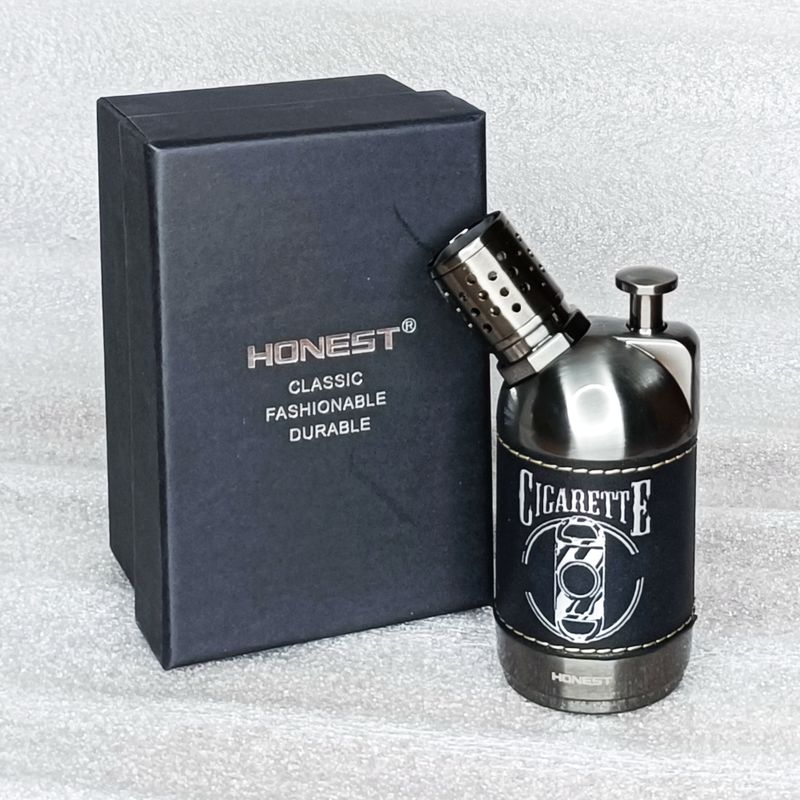 Explorer ⢠Honest 4 Flame Silver Lighter Smoking Refillable Jet Flame Lighters for Camping Kitchen,Men Gift,Refillable Butane Lighter Cigarette Lighter (Sonic Silver) - Image 6