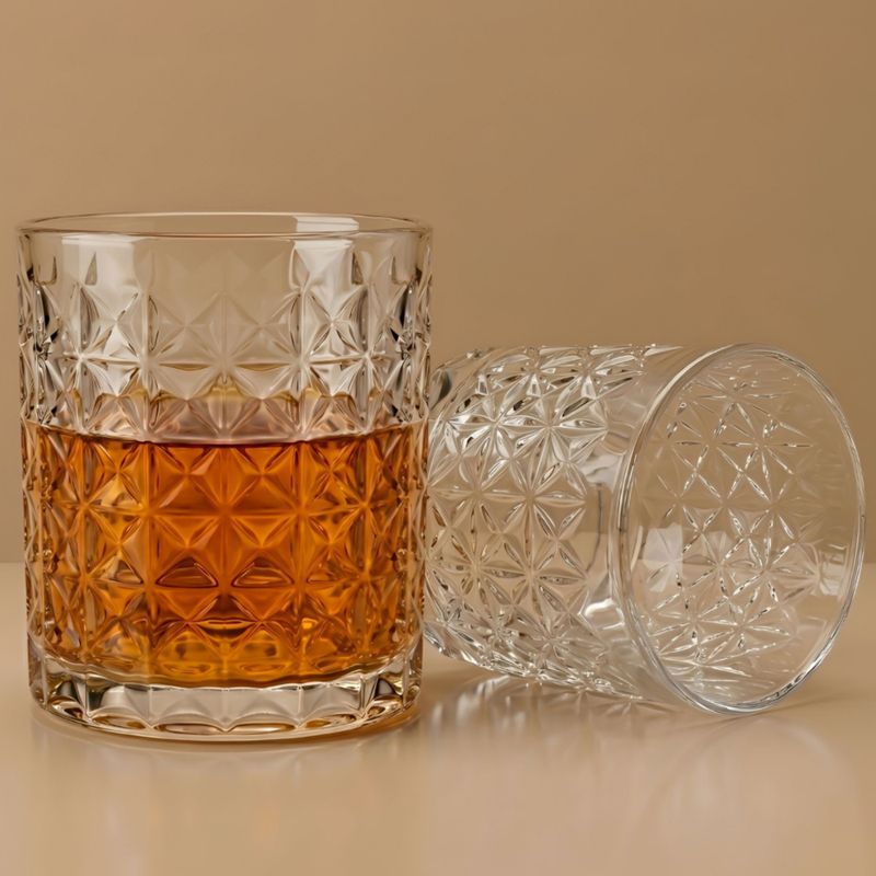 Allo Pack of 6 Premium Whisky Glasses 330ml Clear - Image 5