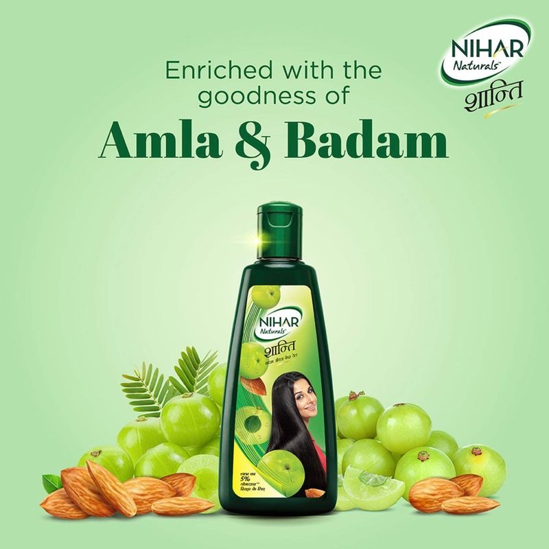 NIHAR Santi Badam Amla Hair Oil 450ml - Image 5