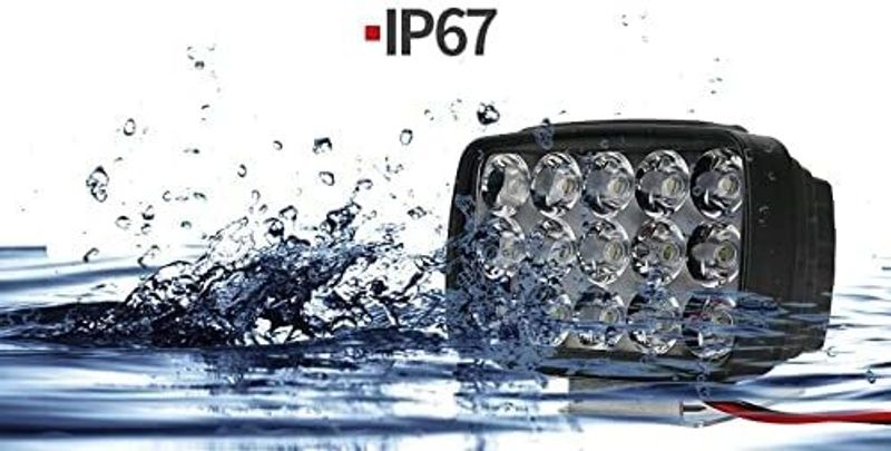 Spotlight Imported 15 LED Waterproof Heavy Duty Fog Light Spot Beam With Handlebar Switch Back Up Lamp Car, Motorbike, Truck, Van LED (12 V, 55 W) (Universal For Bike, Universal For Car, Pack of 1) - Image 6
