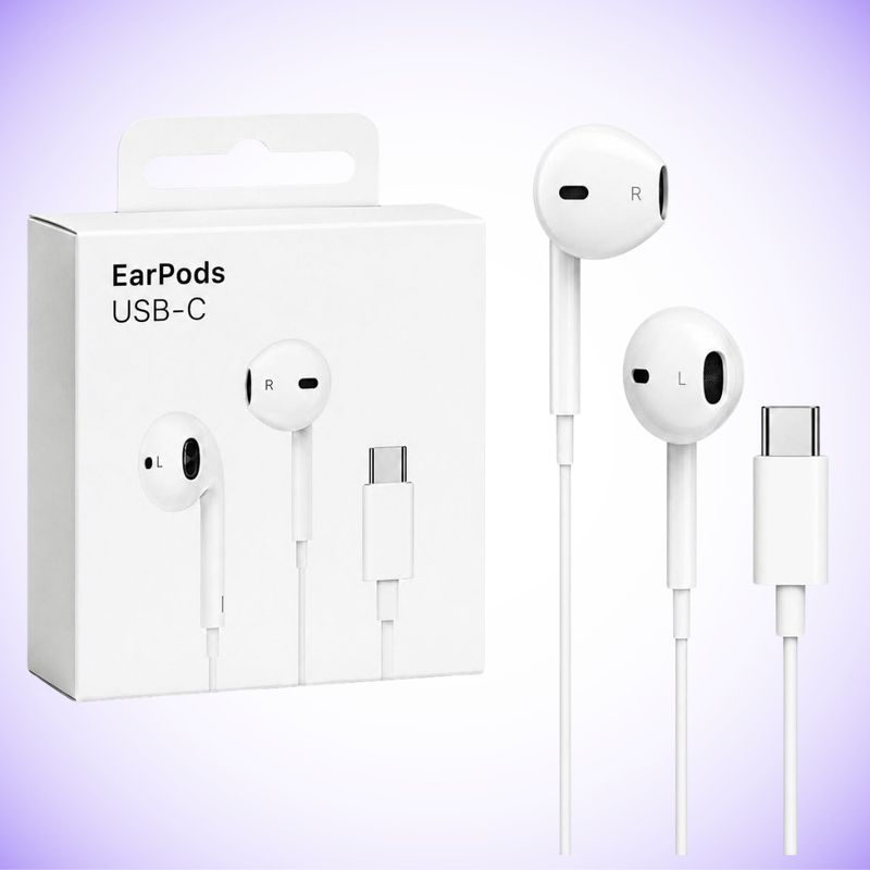 Gordhan Studio Type-C Bass Headset Compatible with 15/16/17 Wired Headset (White, In the Ear) - Image 2