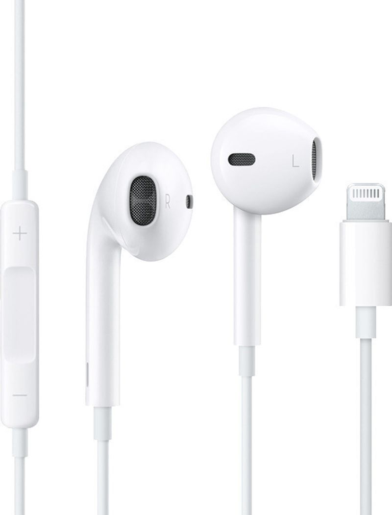 Muvit iPhone Earphones with Mic & Volume Control (White) - Image 2