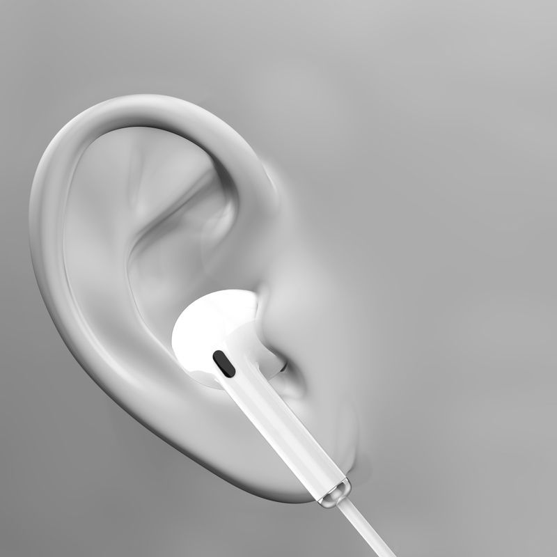 MAK POWER Type-C Wired Earphone | HD Audio, Comfort Fit | Inline Control | 47-inch Cable Wired Headset (White, In the Ear) - Image 3