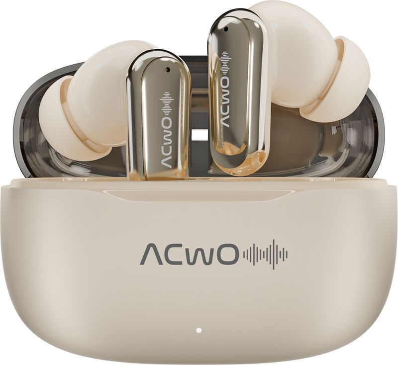 ACwO DwOTS 717 Pro TWS Earbuds, ANC, 40H Playtime, Pearl Crème - Image 5