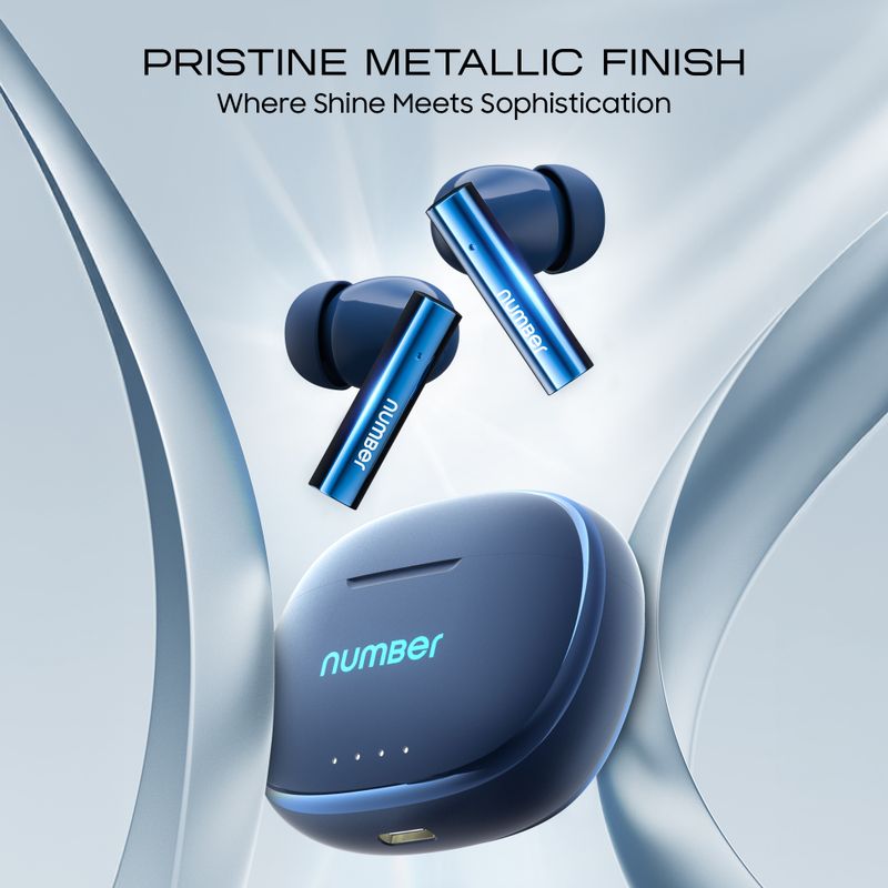 Number Navo Buds X1 TWS Earbuds, Blue - Image 6