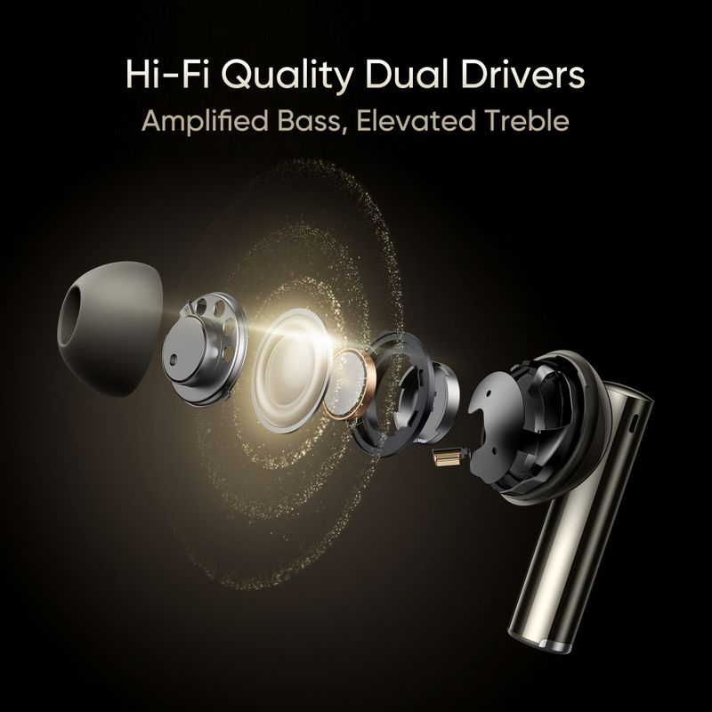 realme Buds Air 6 Pro TWS Earbuds, Titanium Twilight - Image 5